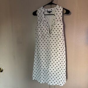 Express Black and White Polka Dot Dress Women’s XS‎